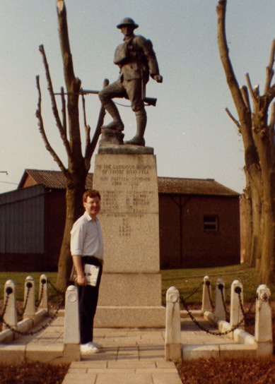 Gary at Flers (41st Division Memorial)